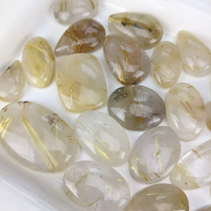 Golden Rutile Quartz Cabochons