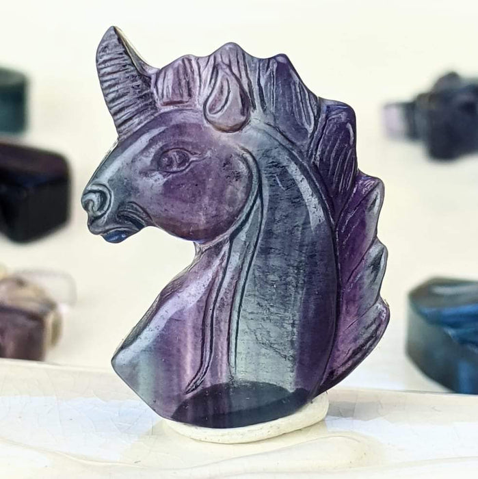 Fluorite Unicorn Cabochons