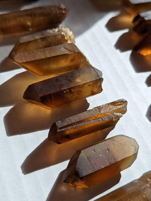 Zambian Citrine Points, small